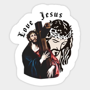 Love Jesus Sticker